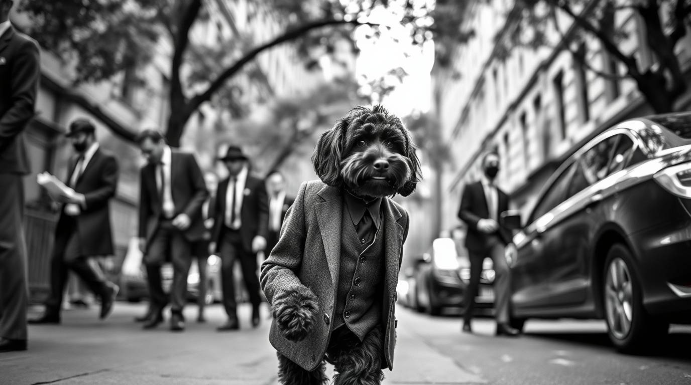 Banksy LL.M., candid black-and-white street photography